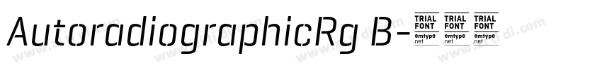 AutoradiographicRg B字体转换